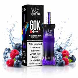Crown Bar Al Fakher 60K Puff Blueberry Sour Raspberry