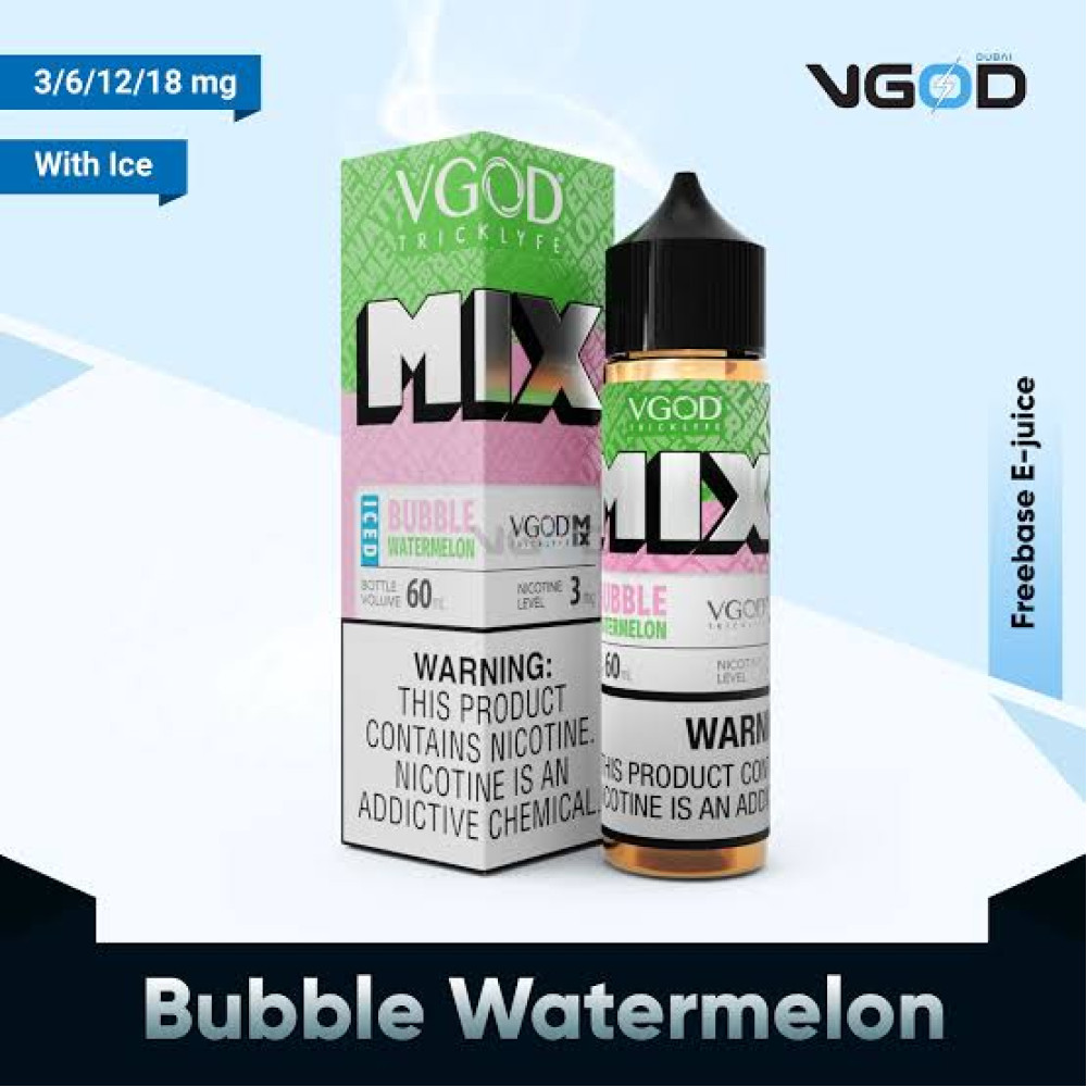 Premium Vgod Mix Iced Bubble Watermelon 12MG 60ML