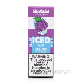 SALT VAPETASIA ICED GRAPE 50MG