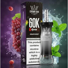 Crown Bar Al Fakher E Hose 60K Puff Grape Mint