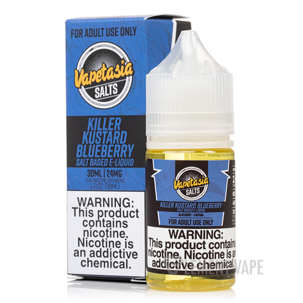 SALT VAPETASIA KILLER CUSTARD BLUEBERRY 25MG