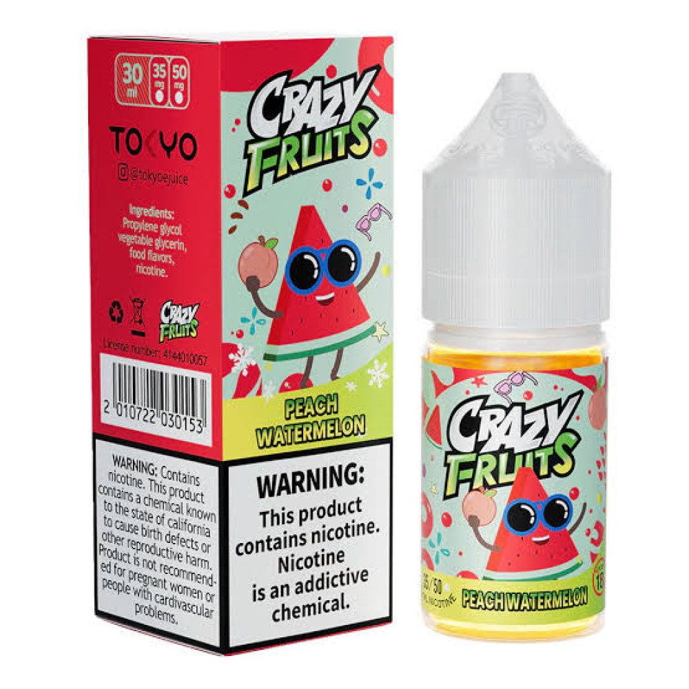salt tokyo crazy fruit peach watermelon 50mg