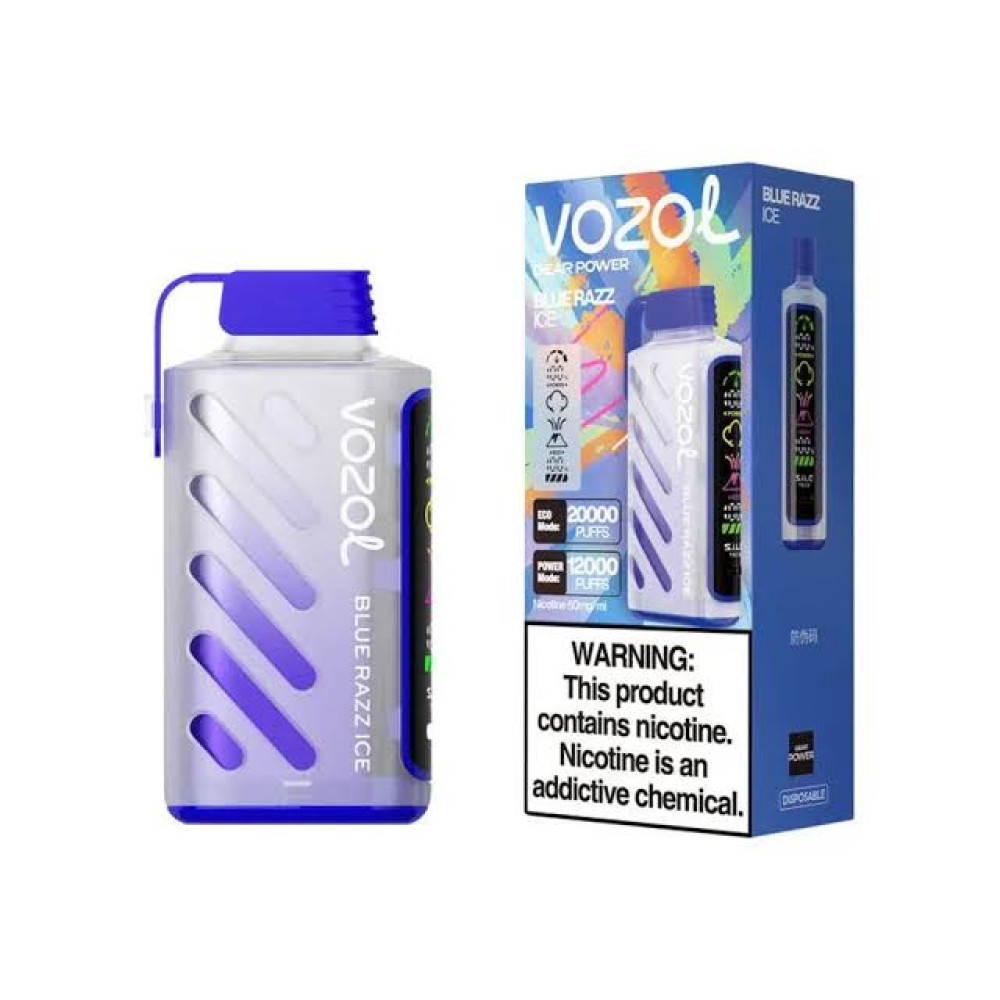 vozol 20k bluerazz ice power