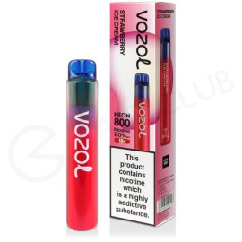 vozol 800 strawberry icecream 2%