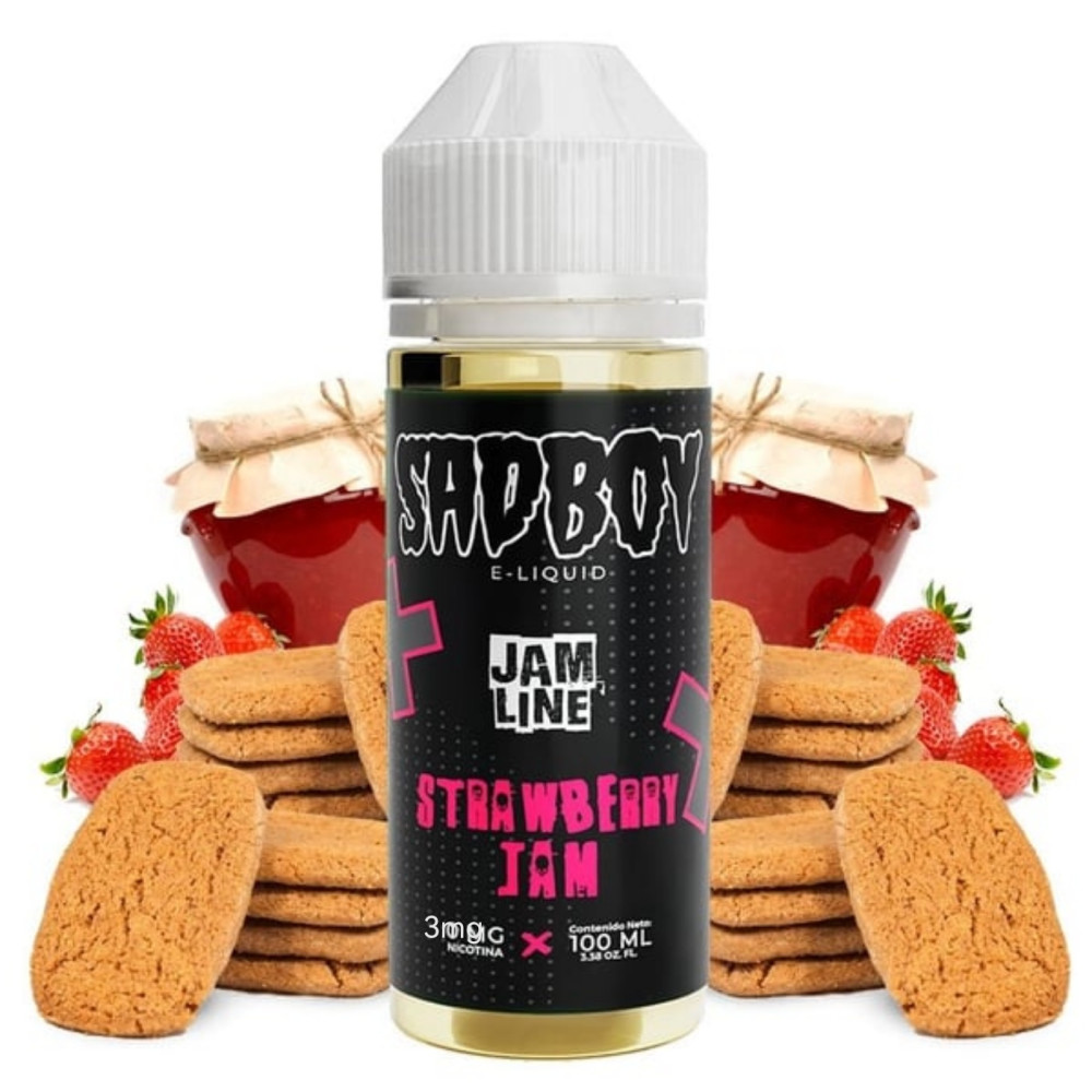 3 3mg PREMIUM SAD BOY STRAWBERRY JAM 100ML