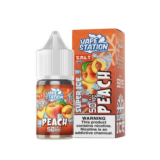 Local salt vape station Peach ice 50mg