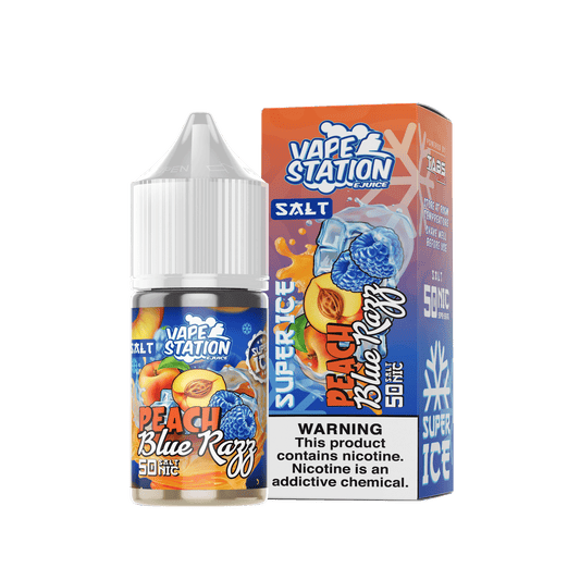 Local salt vape station Peach Bluerazz 50mg